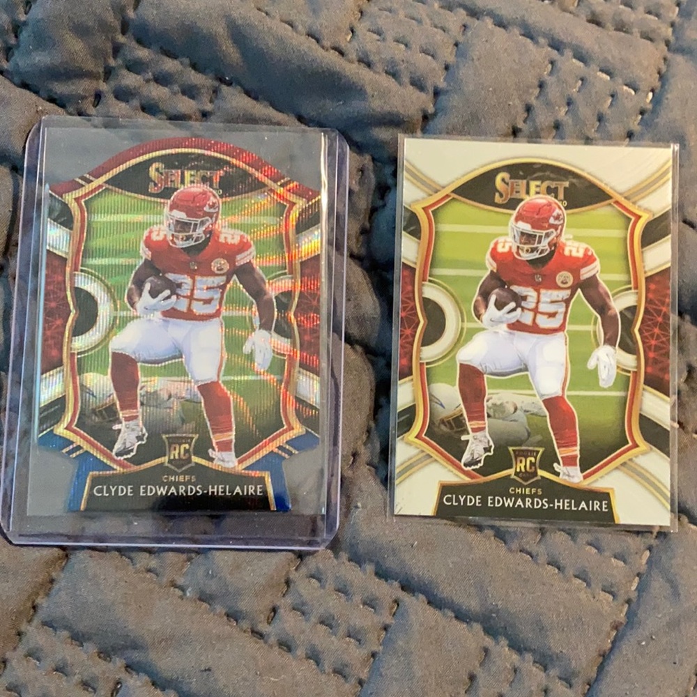 Clyde Edwards-Helaire rookie card lot